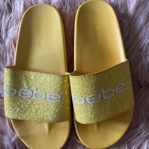 Bebe Glittery Slides